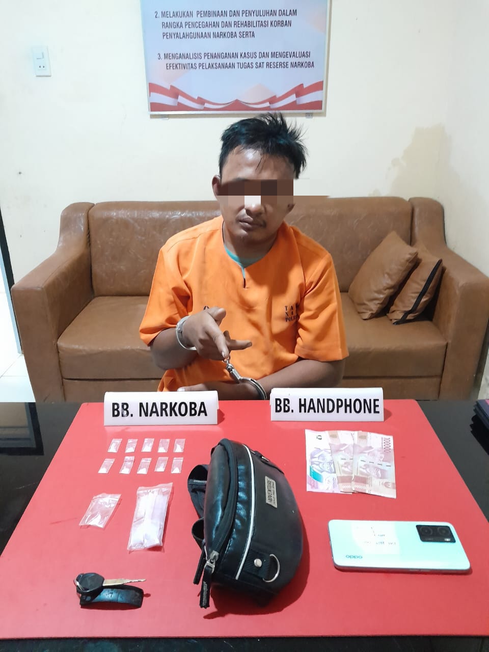 10 Paket Sabu-sabu Siap Edar Ikut Diamankan dari Wara Desa Salo